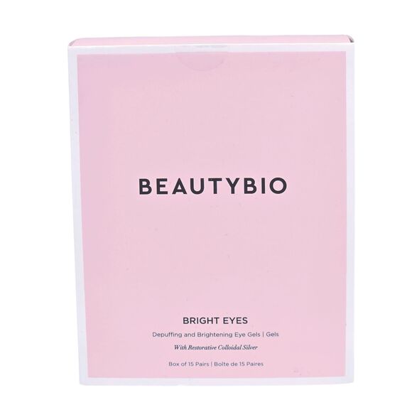 BeautyBio Bright Eyes Depuffing And Brightening Eye Gels - Box Of 15 Pairs - Picture 1 of 3